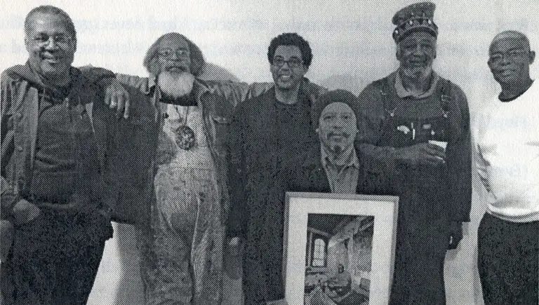 Floyd Newsum Jr. with fellow founders of Project Row Houses